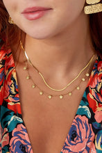 Load image into Gallery viewer, Necklace double layer circles - gold, silver
