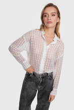 Afbeelding in Gallery-weergave laden, Woven Bull Burn Out Blouse
