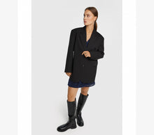 Load image into Gallery viewer, Clean Stretch Oversized Blazer Black
