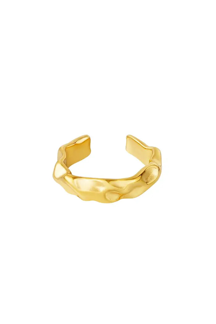 Ring organic shape Gold