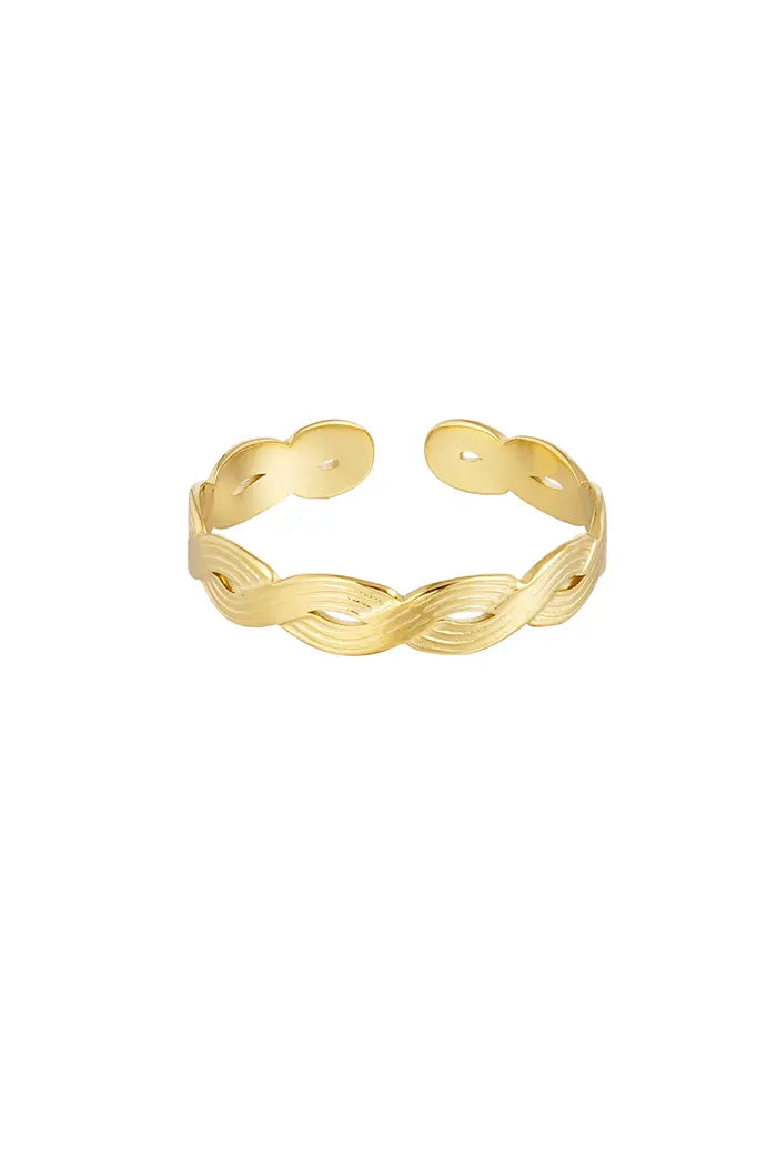 Ring Twisted - Gold, Silver