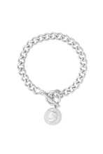 Load image into Gallery viewer, Link bracelet coin - gold, silver
