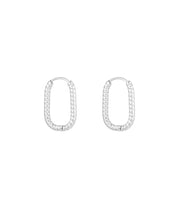 Load image into Gallery viewer, Earrings elongated ribbed