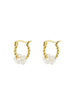 Load image into Gallery viewer, Earrings pearl sea - gold
