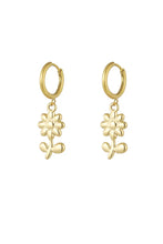 Load image into Gallery viewer, Basic earrings with flower
