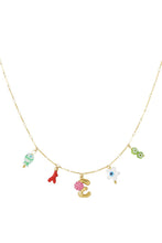 Load image into Gallery viewer, Happy Initials ketting met bedels