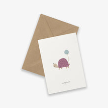 Load image into Gallery viewer, Card Birthday Turtle (Hip Hip Hooray)

