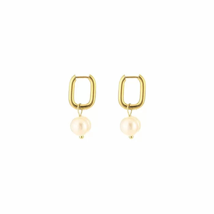 Pearl earrings Gold