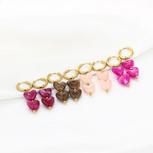 Afbeelding in Gallery-weergave laden, Oorbellen Dubbel Hart - Verschillende Kleuren