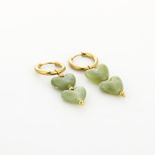 Afbeelding in Gallery-weergave laden, Oorbellen Dubbel Hart - Verschillende Kleuren