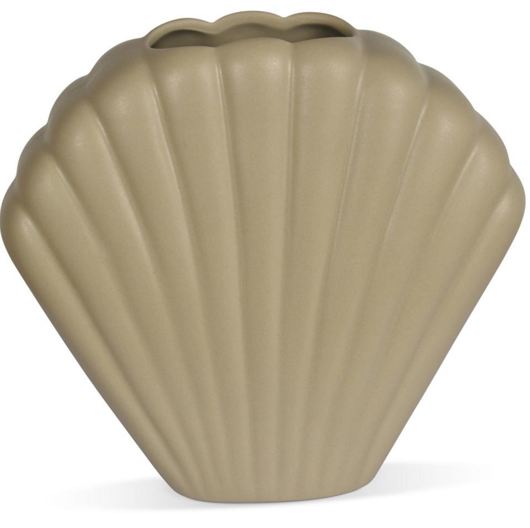 Ceramic Vase Shell Gray
