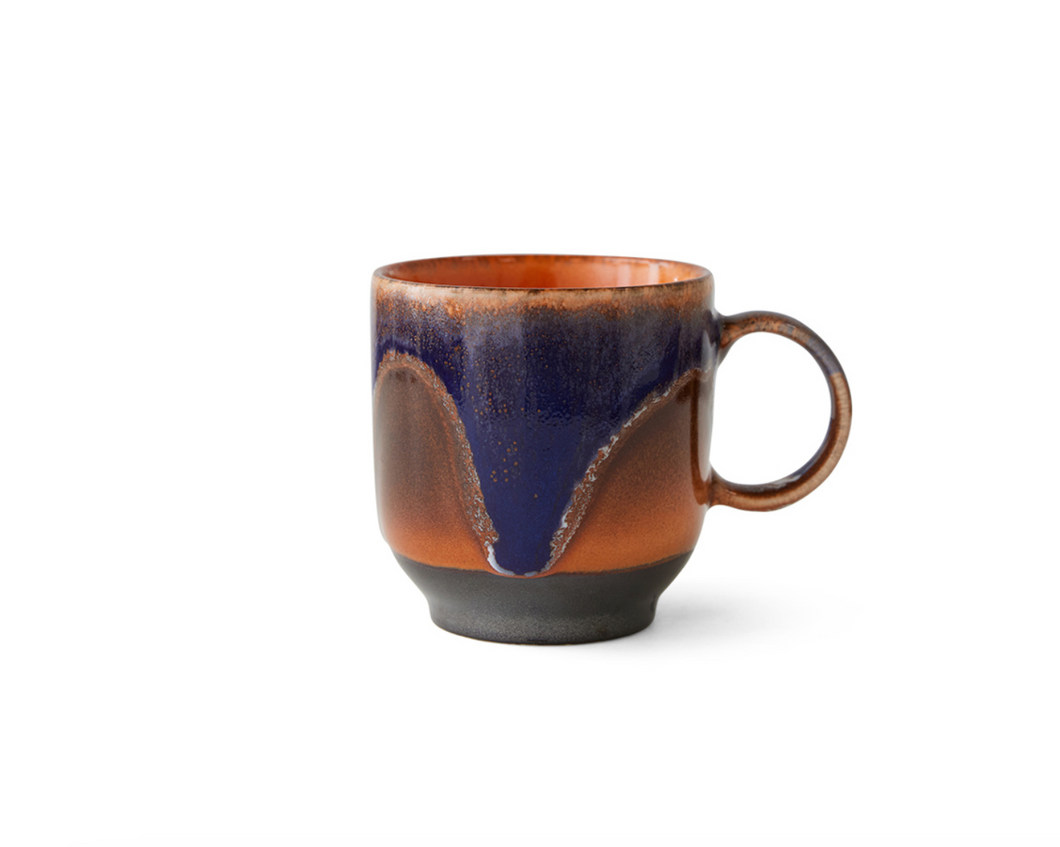 70s Ceramics: Koffie Mok Arabica met Oor
