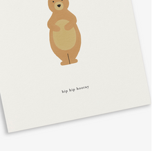 Afbeelding in Gallery-weergave laden, Kaart Birthday bear (hip hip hooray)