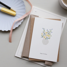 Afbeelding in Gallery-weergave laden, Kaart Birthday flowers (happy birthday)