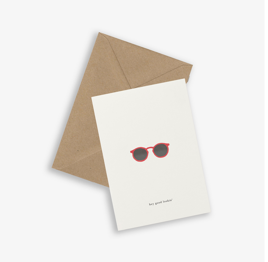 Card Sunglasses (hey good lookin')