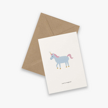 Afbeelding in Gallery-weergave laden, Kaart Unicorn (you're magical)