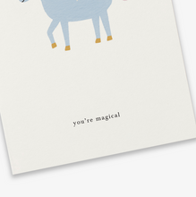 Afbeelding in Gallery-weergave laden, Kaart Unicorn (you're magical)
