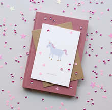 Load image into Gallery viewer, Kaart Unicorn (you&#39;re magical)

