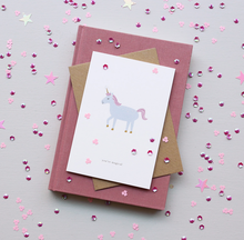 Afbeelding in Gallery-weergave laden, Kaart Unicorn (you're magical)