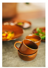 Load image into Gallery viewer, Chef ceramics: bowl, burned orange