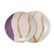 Load image into Gallery viewer, 70s Ceramics: Dessert Plate, valley (set van 2)