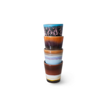 Load image into Gallery viewer, 70s Ceramics: ristretto Mugs, solar (set of 4)