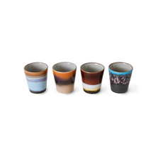 Load image into Gallery viewer, 70s Ceramics: ristretto Mugs, solar (set of 4)
