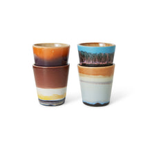 Load image into Gallery viewer, 70s Ceramics: ristretto Mugs, solar (set of 4)