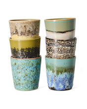 Load image into Gallery viewer, 70s ceramics: Coffee Mugs, Soil (set of 6)