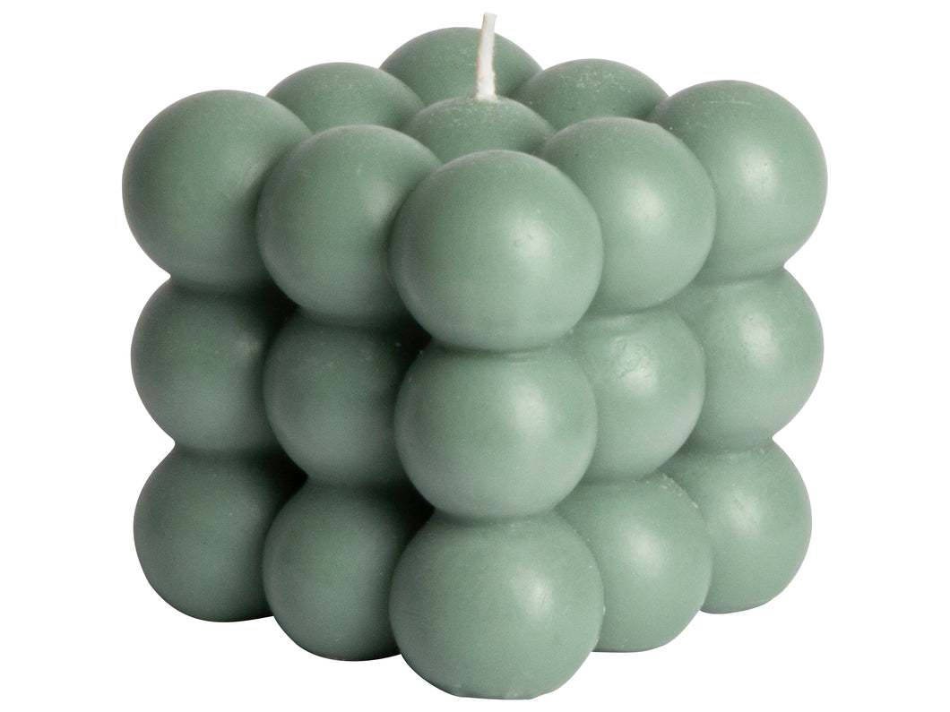 Gusta Cube Candle Green