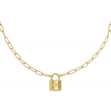 Load image into Gallery viewer, Little Lock Necklace - Gold, Silver
