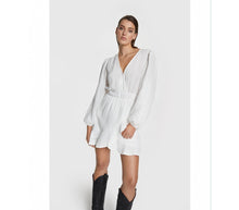 Load image into Gallery viewer, Fake Wrap Dress White

