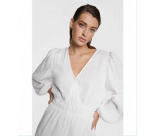 Load image into Gallery viewer, Fake Wrap Dress White
