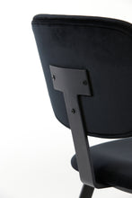 Load image into Gallery viewer, Dining room chair Aaliyah Velvet Black S/2
