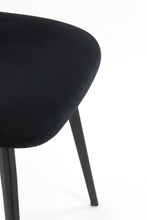 Load image into Gallery viewer, Dining room chair Aaliyah Velvet Black S/2
