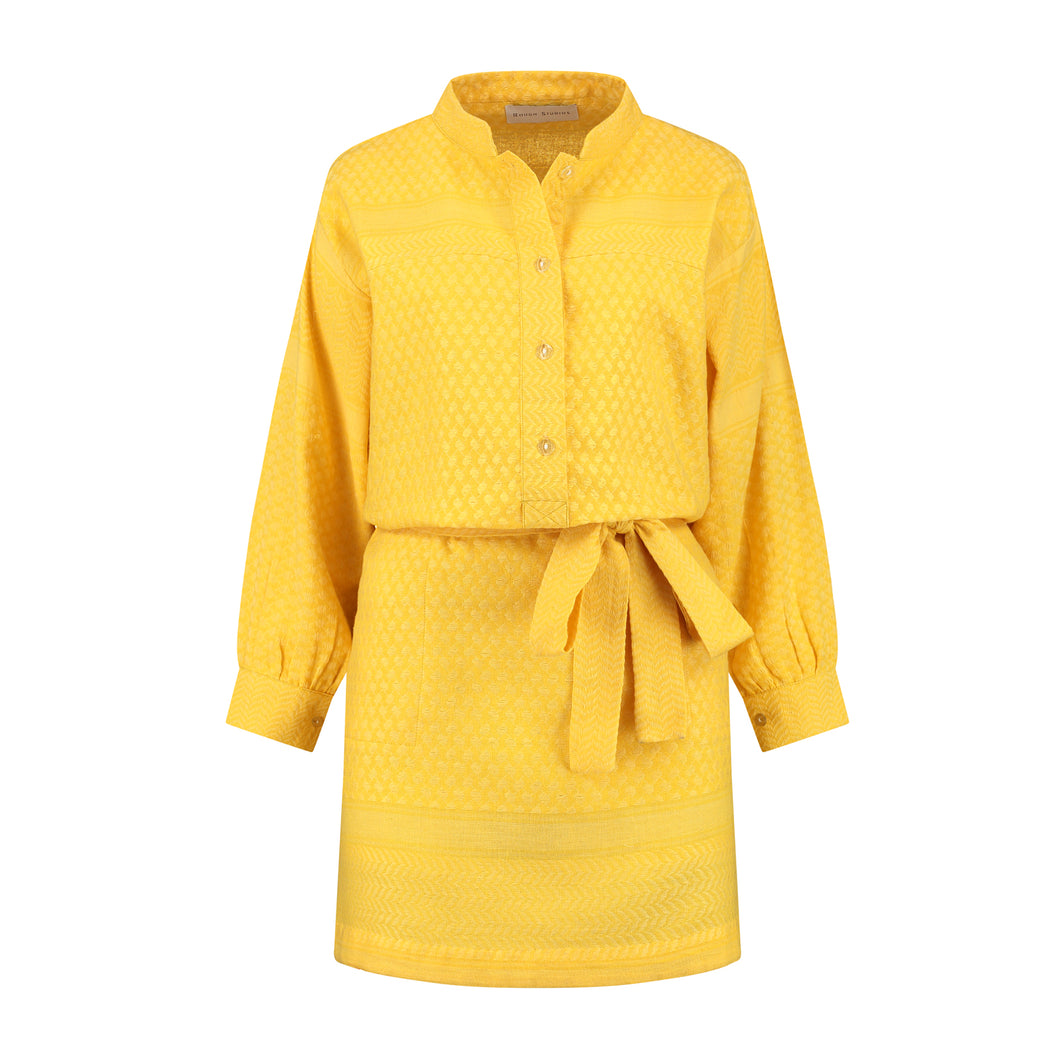 Leila K Dress Yellow