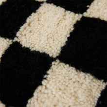 Load image into Gallery viewer, Woolen Cushion Black And White Statement (ø50x50cm)
