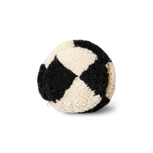 Load image into Gallery viewer, Woolen Bolster Cushion Black And White Statement (ø13x50cm)
