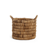 Load image into Gallery viewer, Caterpillar Sago Round Basket Two Tone
