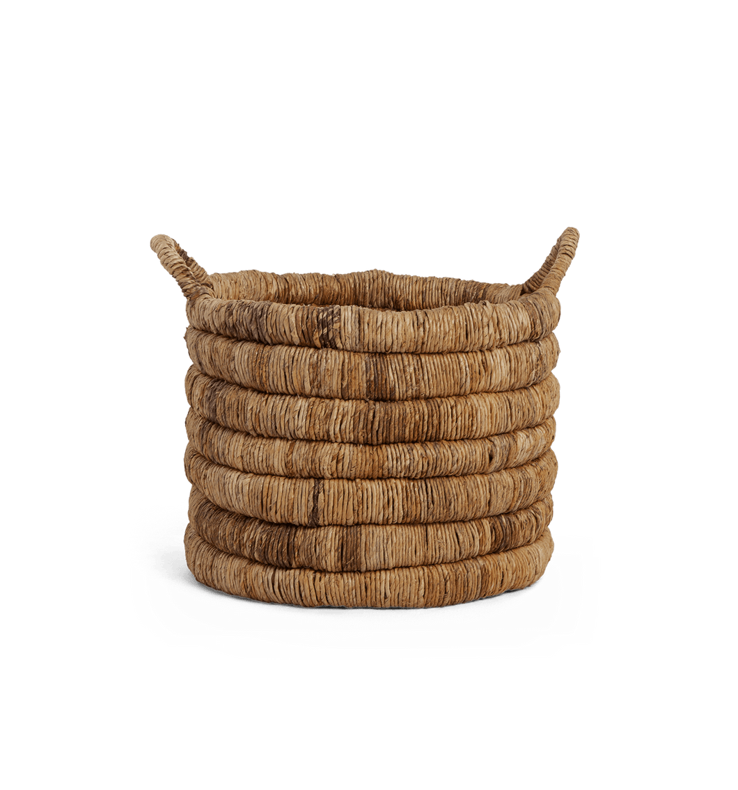 Caterpillar Sago Round Basket Two Tone