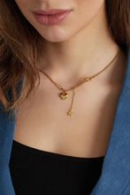 Load image into Gallery viewer, Necklace with heart and star charm
