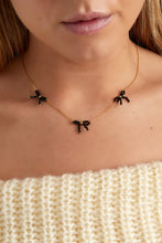 Afbeelding in Gallery-weergave laden, Beaded bows ketting - goud
