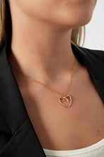 Load image into Gallery viewer, Heartfelt Bow Necklace - gold
