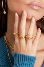 Afbeelding in Gallery-weergave laden, Tweekleurige roestvrijstalen ring Ring Goud
