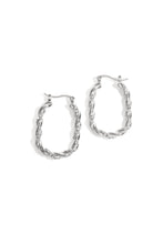 Load image into Gallery viewer, Twisted Sparkle Hoop oorbellen
