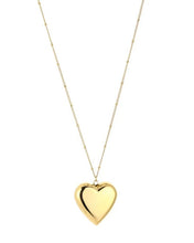 Load image into Gallery viewer, Lange ketting 80 cm met XL hart bedel
