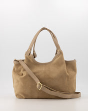 Load image into Gallery viewer, Baby Lou Tas Suede Medium Zand
