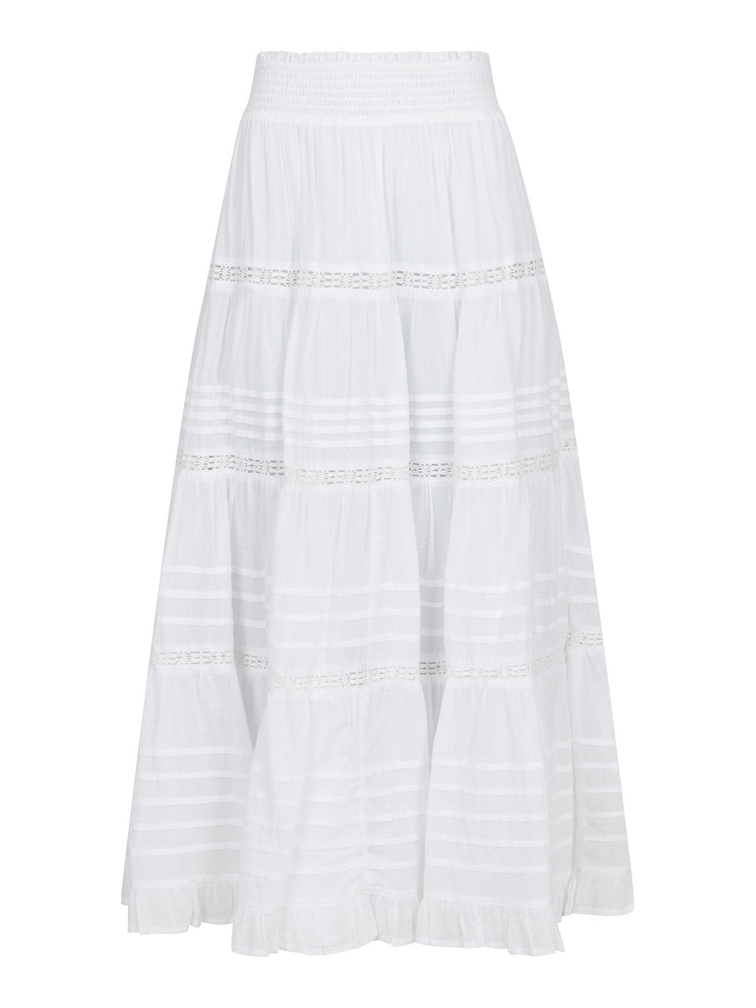 Felicia Voile Rok Wit