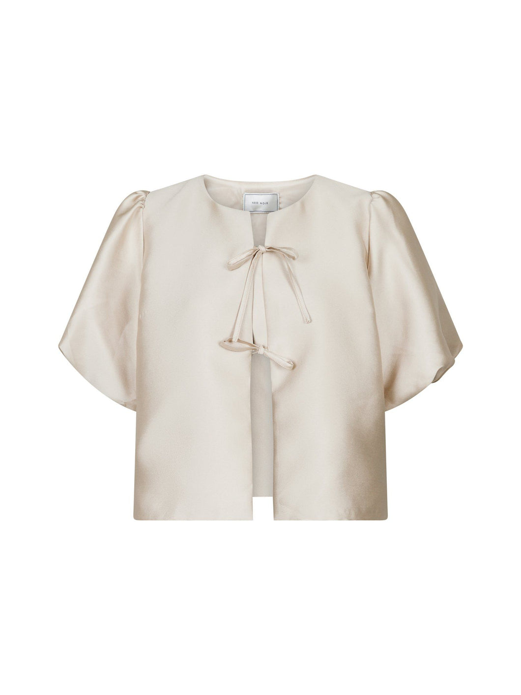 Aska Dull Satiijnen Blouse Sand