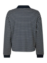 Load image into Gallery viewer, Sara Stripe Polo Blouse Blauw
